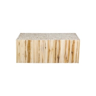 Decorative Glide Modern Tan Square Coffee Table - 17220993 - Overstock