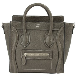 Celine Burgundy Mini Luggage Tote Bag - 13956661 - Overstock.com ...