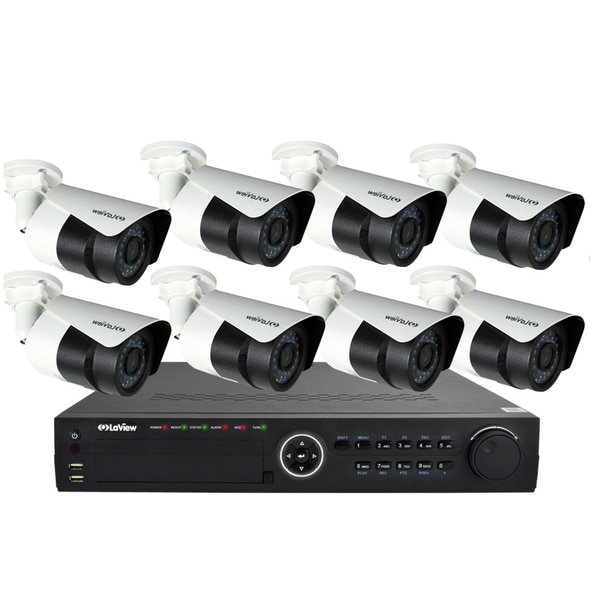 LaView 1080p HDD Video Security Surveillance System with 8 PoE 1080p IP