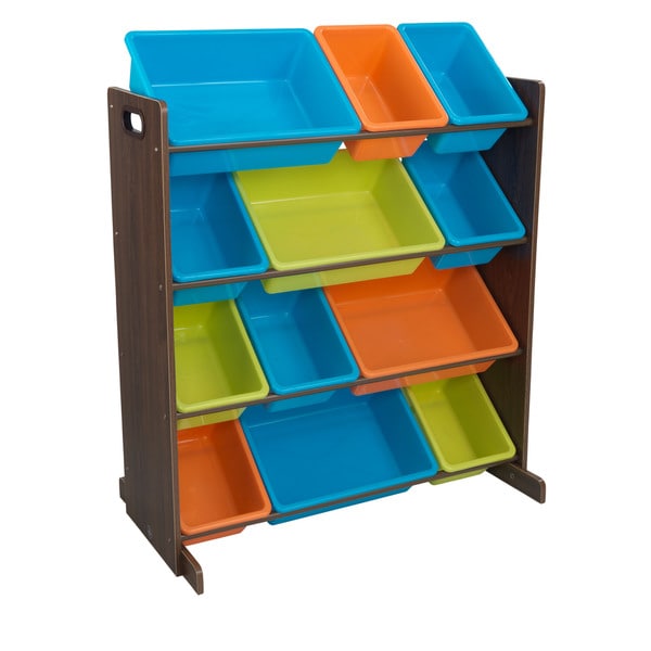 kidkraft 5 plastic bin storage unit