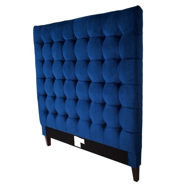 Iconic Home Beethoven Navy Blue Velvet Tufted Headboard 18780322 Shopping
