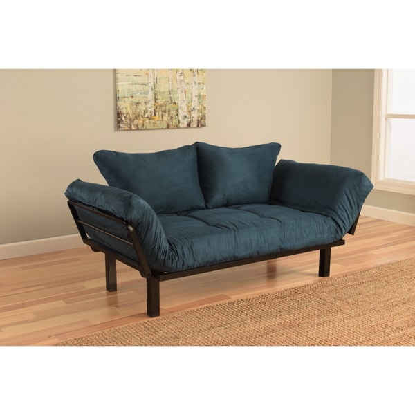 Somette Eli Spacely Navy Suede Daybed Lounger