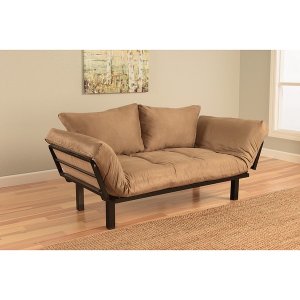 Somette Eli Spacely Peat Suede Daybed Lounger