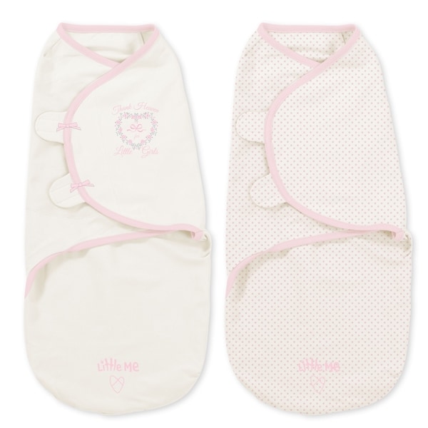 Summer Infant's Heaven Girl Little SwaddleMe Pink Cotton Wrap