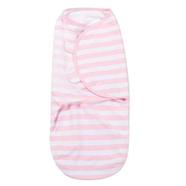Summer Infant Pink Cotton Small/Medium Striped SwaddleMe Knit