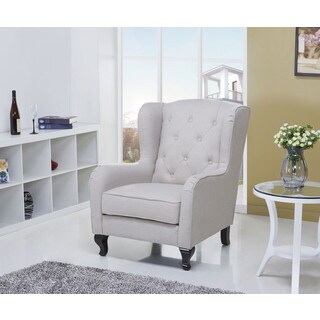 Safavieh Devona Light Blue Linen Arm Chair - 16245809 - Overstock.com