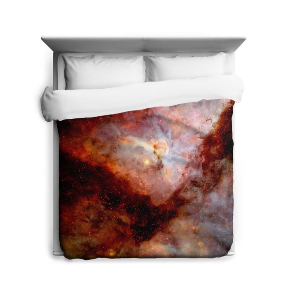 Sharp Shirter Red Carina Nebula Duvet Cover