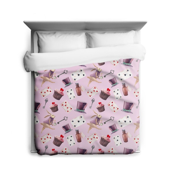 Sharp Shirter Alice in Wonderland/ Rabbit Duvet Cover/ Printed in Usa