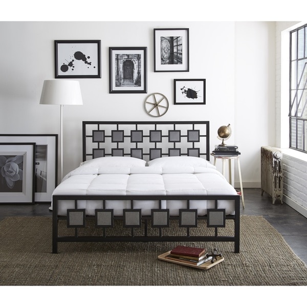 Sleep Sync Amber Metal Platform Bed