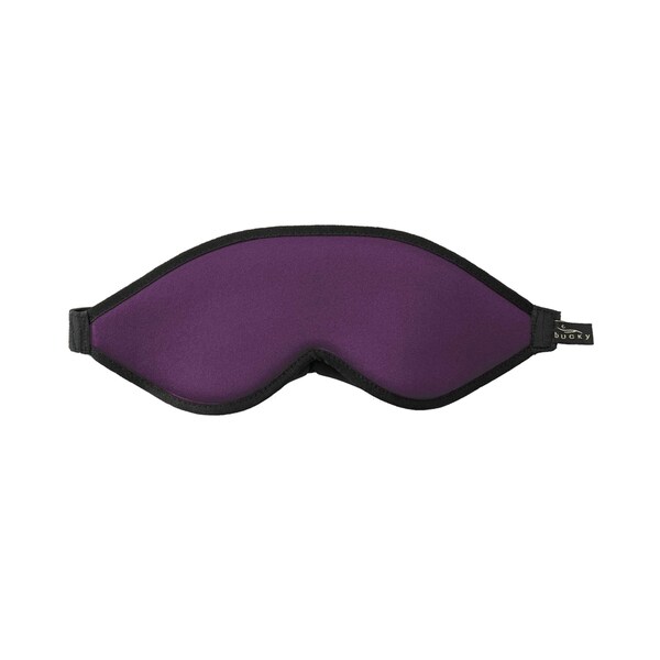 Bucky Purple Fabric 10.5-inch x 4-inch x 1.25-inch Blockout Shade Eye Mask