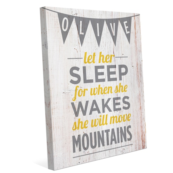 'Let Her Sleep' Graphic Canvas Wall Art