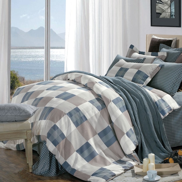 North Home Emma Cotton 4-piece Queen Duvet Cover Set