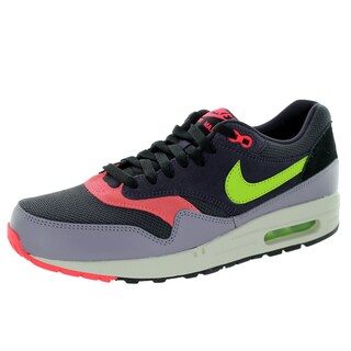 nike air max 1 essential dark grey laser orange