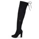 journee collection maya wide calf thigh high boot