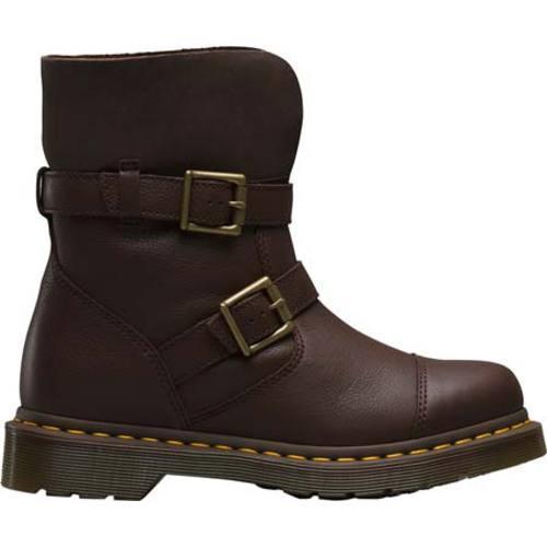 Women's Dr. Martens Kristy 2 Strap Slouch Rigger Boot Dark Brown