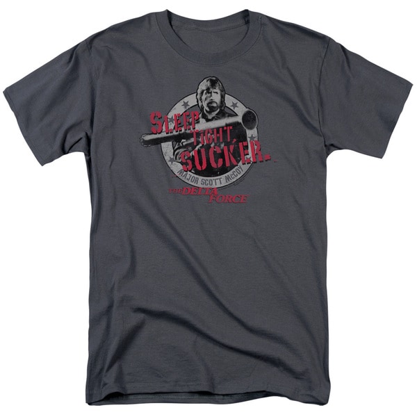 MGM/Delta Force/Sleep Tight Short Sleeve Adult T-Shirt 18/1 in Charcoal