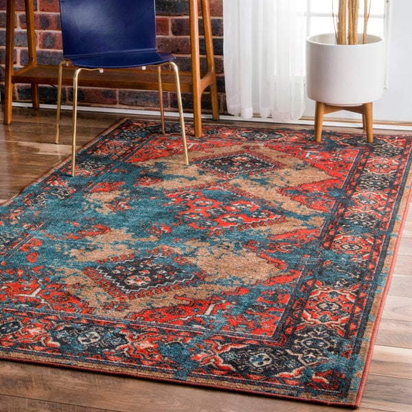 nuLOOM Vintage Persian Distressed Multi Rug (8' x 10') 19354891