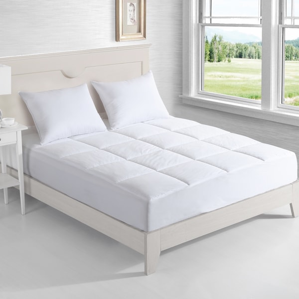 Nanofibre 400 Thread Count Down Alternative Water and Stain Resistant Mattress Pad