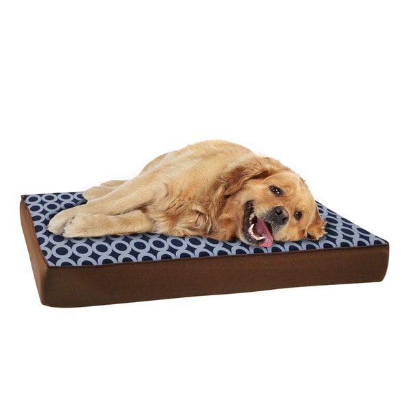 EZ Living Home Orbits Water Repellent Memory Foam Pillow Pet Bed