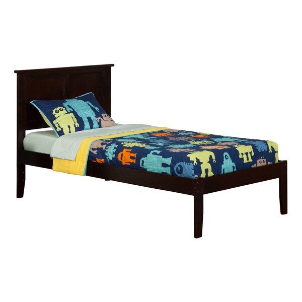 Atlantic Madison Espresso Twin XL Open-foot Platform Bed