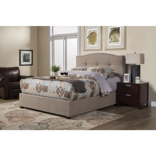 Alpine Amanda Tufted Upholstered Bed