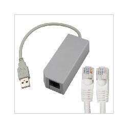 50 FT CAT 5e 5 Ethernet Cable + USB LAN Adapter for Nintendo Wii