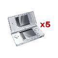 Set of 5 Two Piece LCD Screen Protectors For Nintendo DS Lite