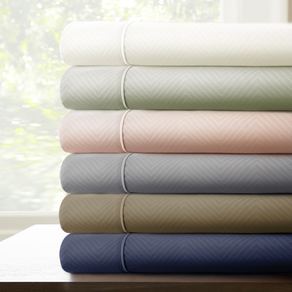 4-Piece Bold Chevron Embossed Sheet Set