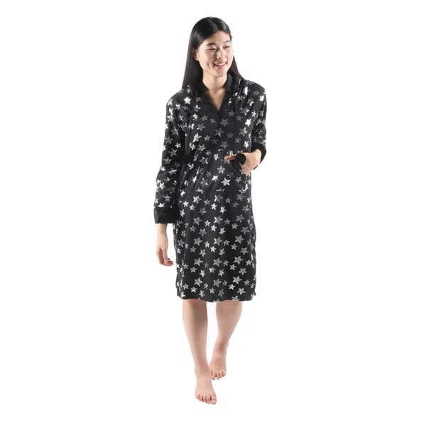 Hadari Womens Soft Lovely DreamerStar Print Pajama Sleepwear