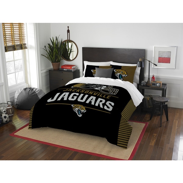 NFL 849 Jaguars Draft Full/Queen 3-piece Comforter Set
