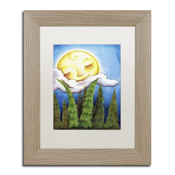 Jennifer Nilsson 'Sleep Sweet Forest Moon' Matted Framed Art