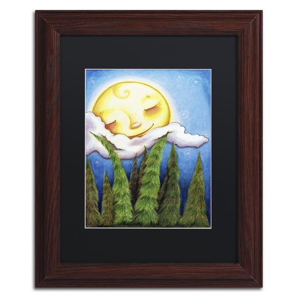 Jennifer Nilsson 'Sleep Sweet Forest Moon' Matted Framed Art