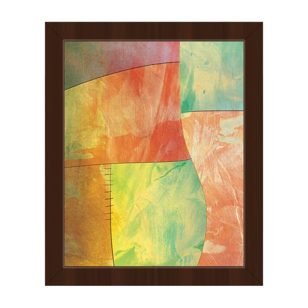 ArtWall Herb Dickinsons A Collage of Patterns with Plants and Rustic Colors Art Appeelz Removable Graphic Wall Art 18 x 24