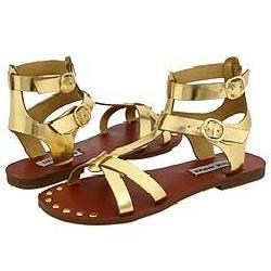 Steve Madden Broose Gold Metallic Sandals