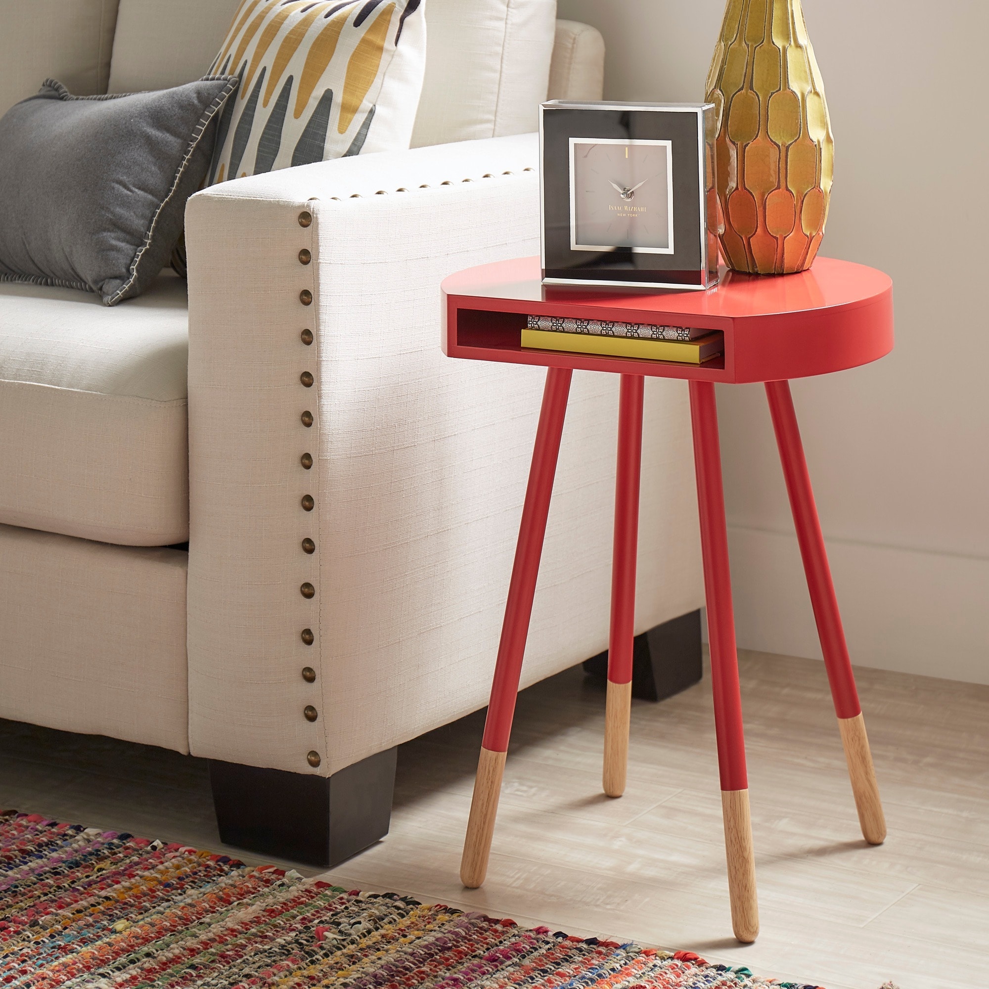 Marcella Paintdipped Round End Table Inspire Q Modern Ebay - Marcellapaintdippedroundendtableinspireq marcella paintdipped round end table inspire q modern ebay - marcellapaintdippedroundendtableinspireq