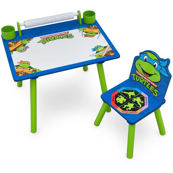 Nickelodeon Teenage Mutant Ninja Turtles Art Desk with Dry-Erase Tabletop by Delta Children