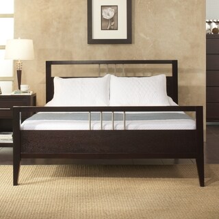 Chrome Accented Queensize Platform Bed