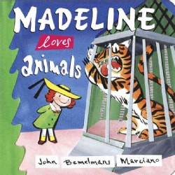 Madeline Loves Animals (Board book)