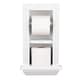 Solid Wood Recessed In Wall Bathroom Double Toilet Paper Holder With