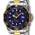 Invicta Men's 9310 Swiss Diver Two-tone Blue Dial Watch