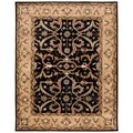 Handmade Sultanabad Charcoal Grey/ Ivory Wool Rug (7'6 x 9'6)