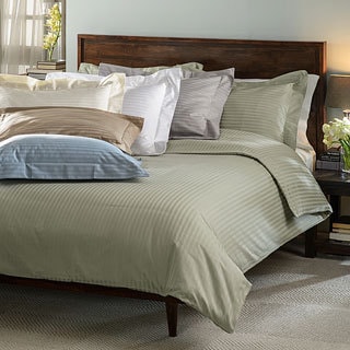 Buy Online Egyptian Cotton Stripe 600 Thread Count 3-piece Duvet Cover Set