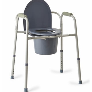 Medline Deluxe 3-in-1 Steel Frame Multifunction Commode