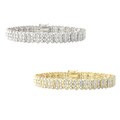 DB Designs Sterling Silver 1/8ct TW Diamond Tennis Bracelet