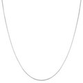 Fremada 14k White Gold Box Necklace (16 inches to 30 inch)