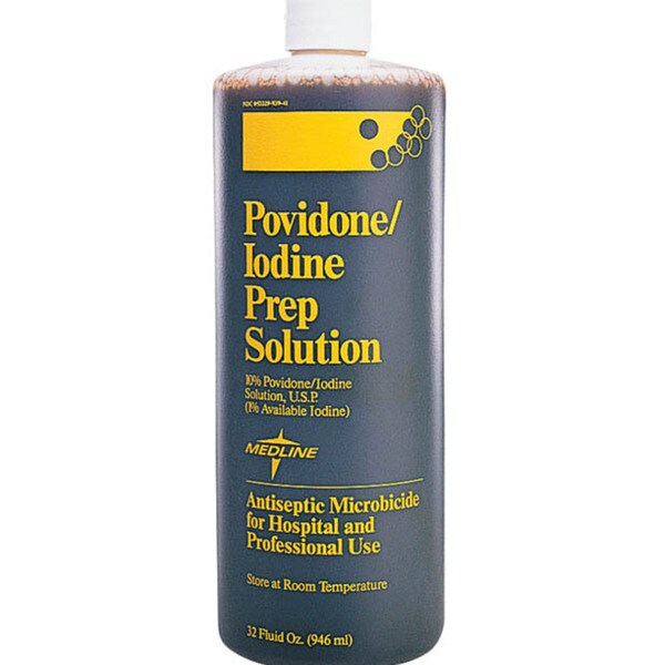 Medline 1-pint Povidone/ Iodine Prep Solution (Case of 24)