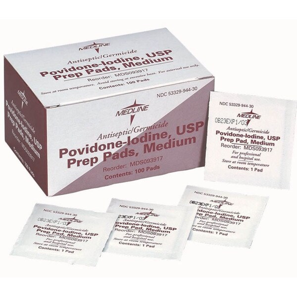 Medline Povidone/Iodine Prep Pad (Case of 1000)