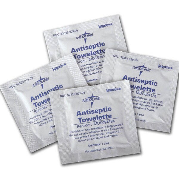 Medline Antiseptic Hand Wipes (Case of 1000)