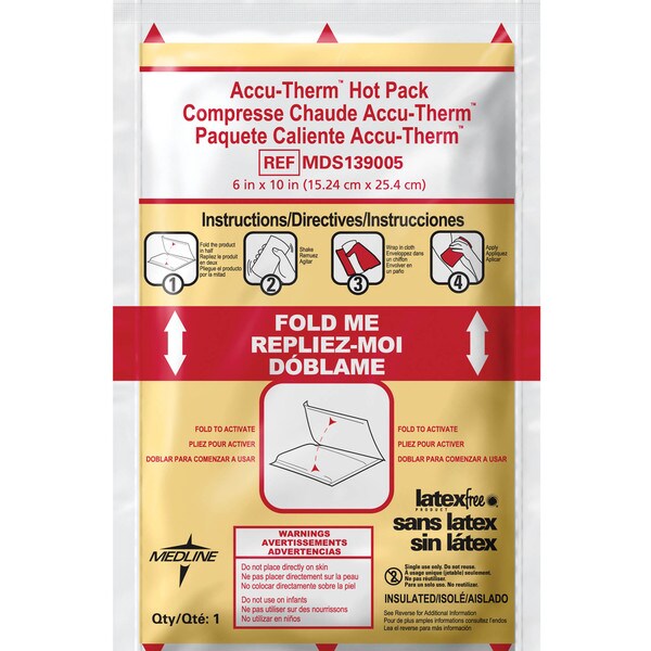 Medline Accutherm Instant Hot Pack 6 x 10-inch (Case of 24)