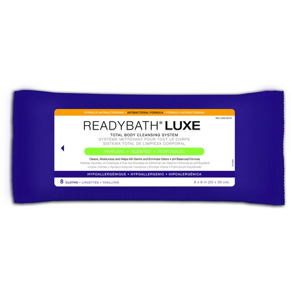 Medline Scented Antibacterial Disposable Washcloths 8/pk (Case of 24